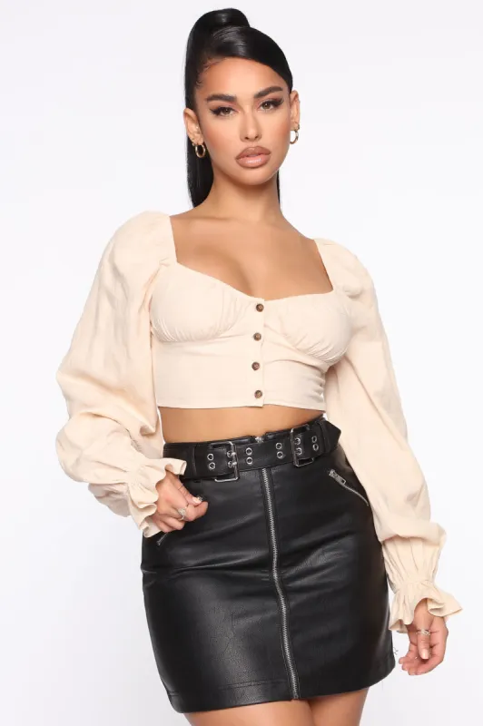 Sweet Taste Top - Taupe sold by Fashion Nova