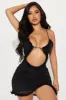 Kiana Mesh Mini Dress - Black sold by Fashion Nova