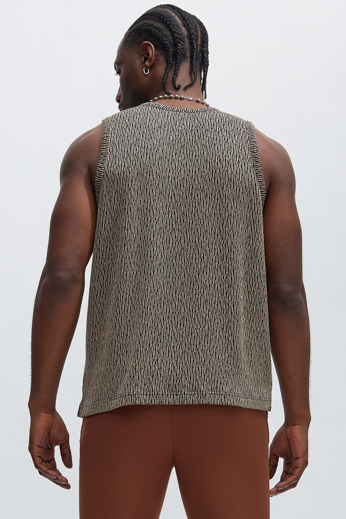 Leon Textured Tank - Taupe/combo sold by Fashion Nova product image thumbnail 4