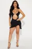 Kiana Mesh Mini Dress - Black sold by Fashion Nova