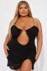 Kiana Mesh Mini Dress - Black sold by Fashion Nova