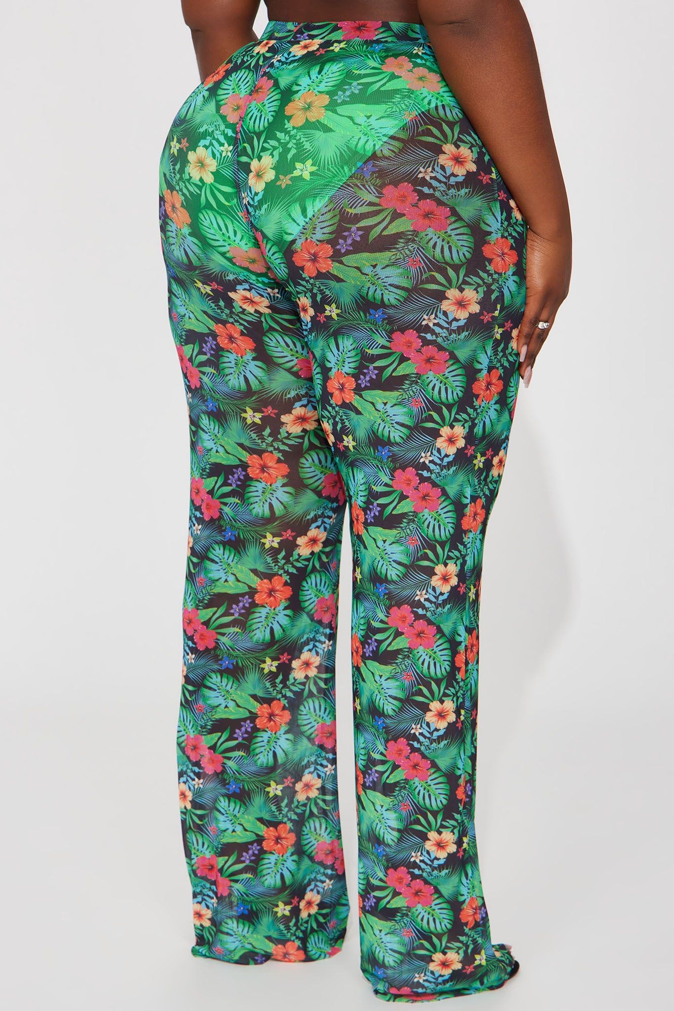 Sunshine See Through Cover Up Pant - Green/combo sold by Fashion Nova product image thumbnail 3