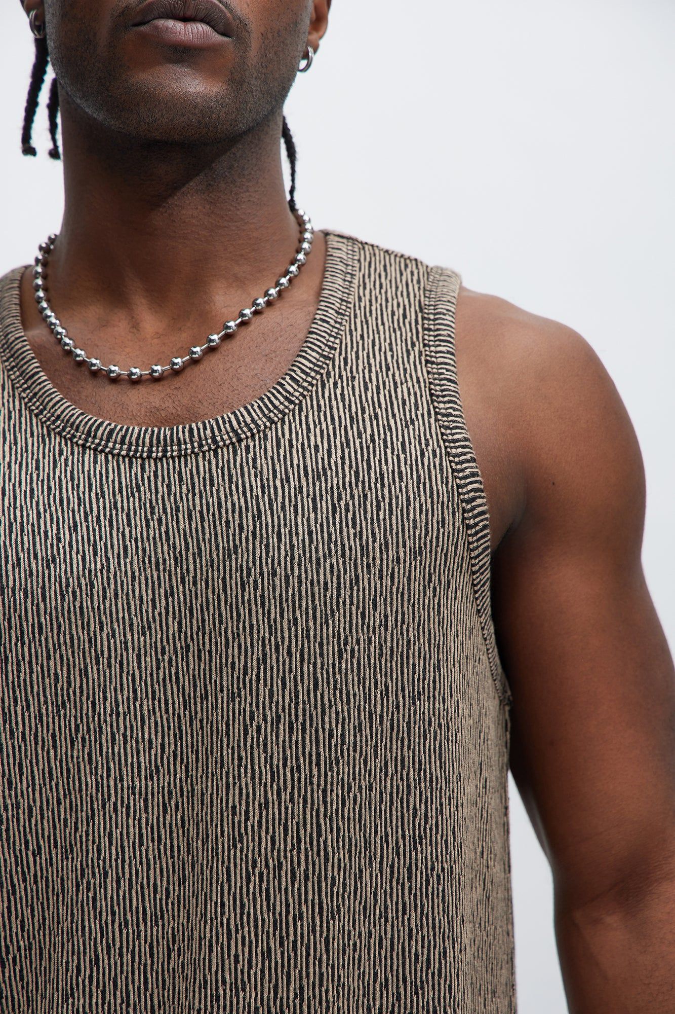 Leon Textured Tank - Taupe/combo sold by Fashion Nova product image thumbnail 3