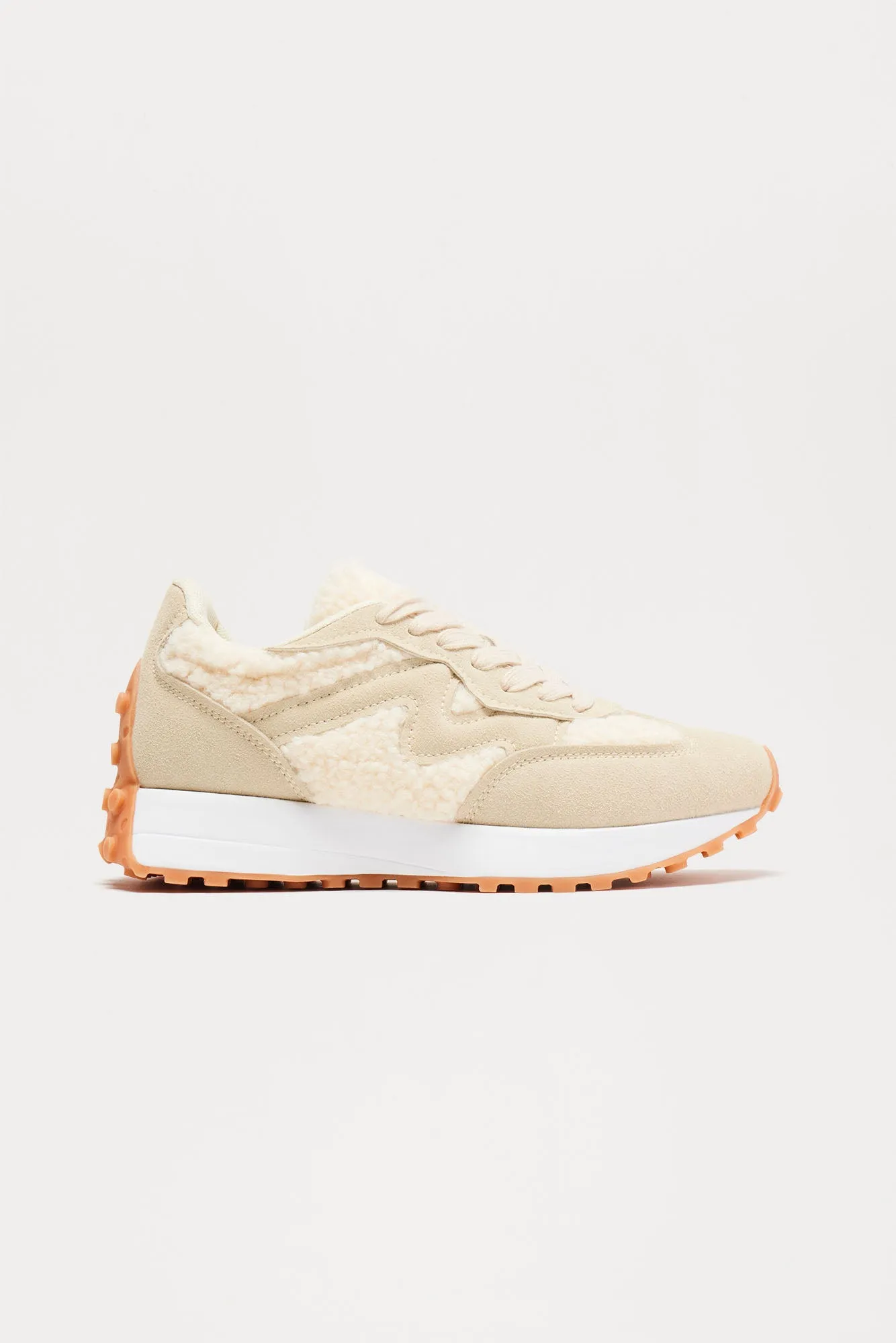 Micah Platform Sneakers - Beige sold by Fashion Nova