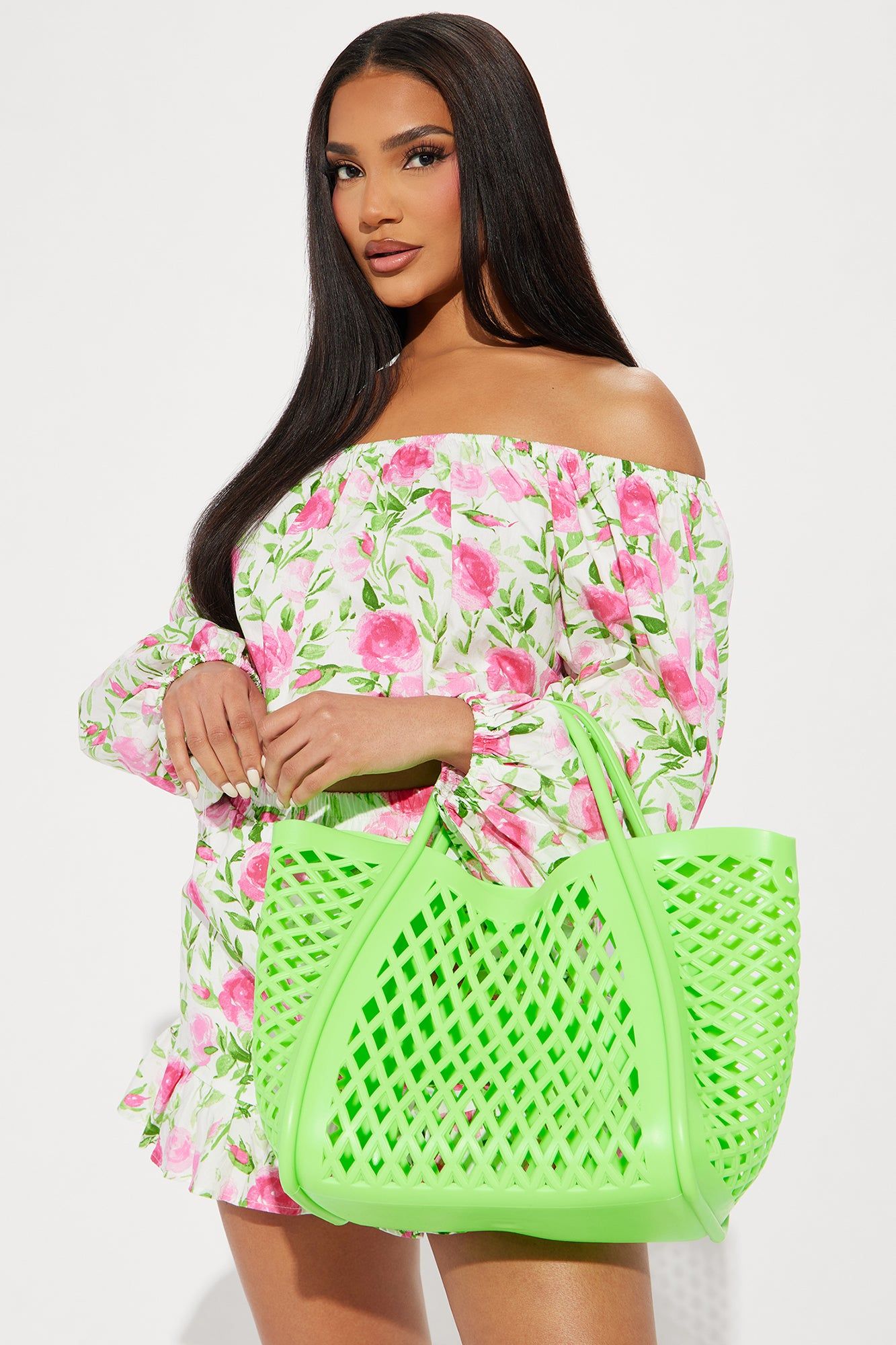 Beach Fun Tote Bag - Green sold by Fashion Nova product image thumbnail 2