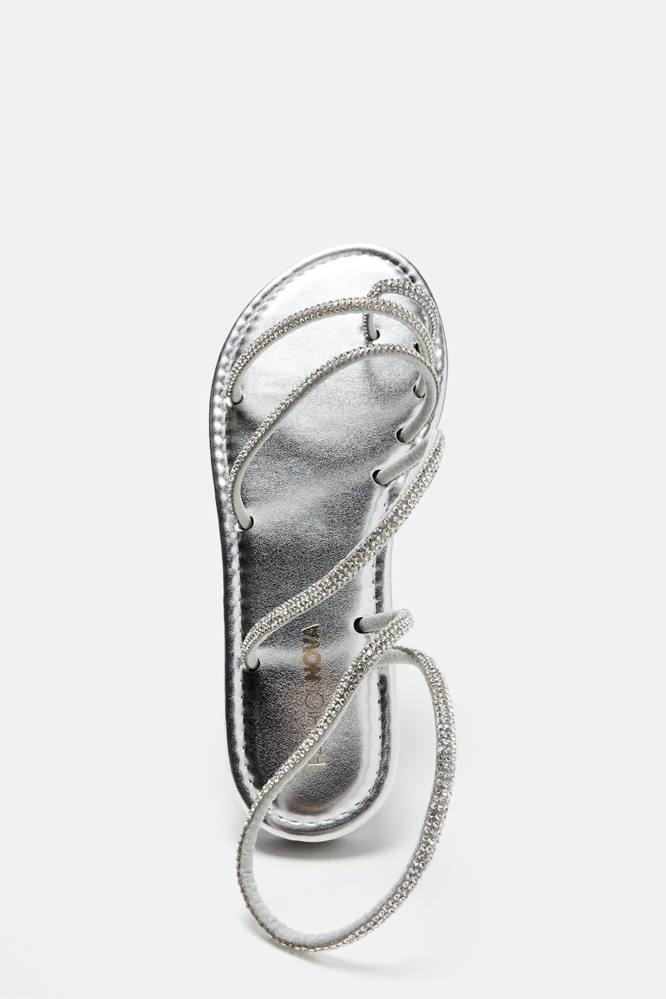 Kaelynn Flat Sandals - Silver sold by Fashion Nova product image thumbnail 3
