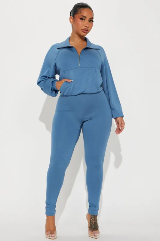 Let It Go Jumpsuit - Blue sold by Fashion Nova