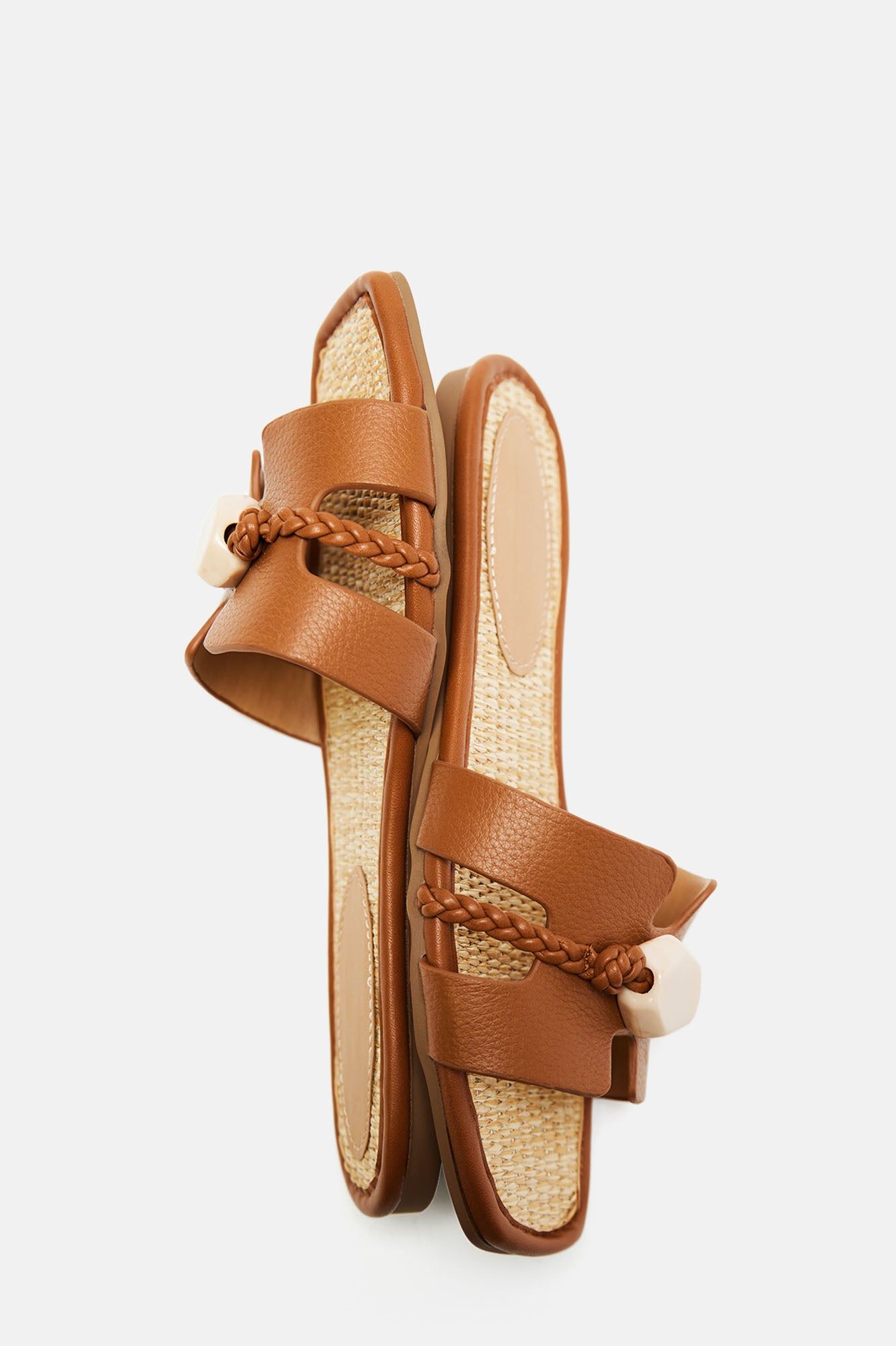 Kiera Braided Flat Sandals - Tan sold by Fashion Nova product image thumbnail 4