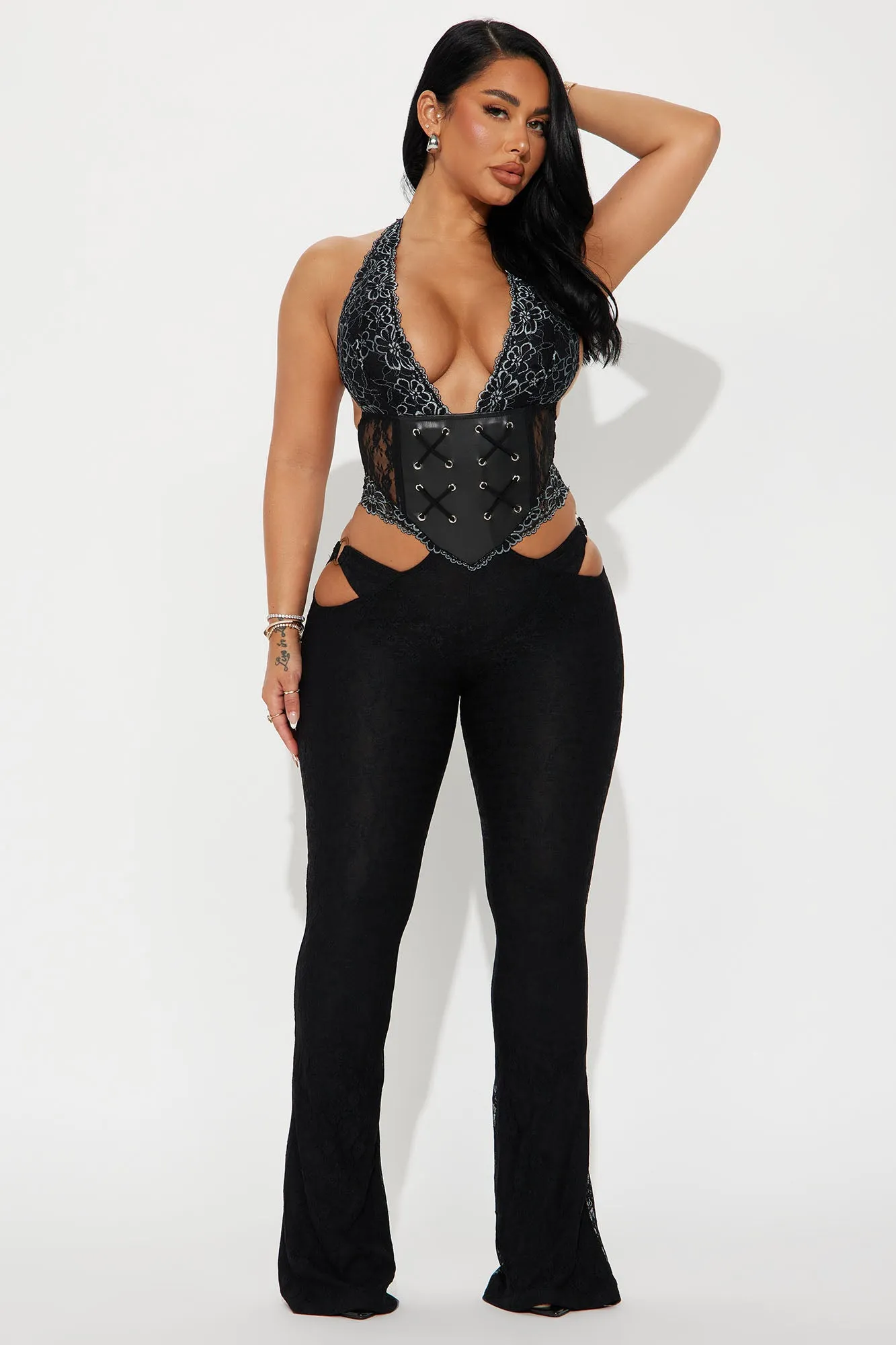 Vibe Fashion Nova Lace Jumpsuit Fashion Nova Electric Daisy Lace