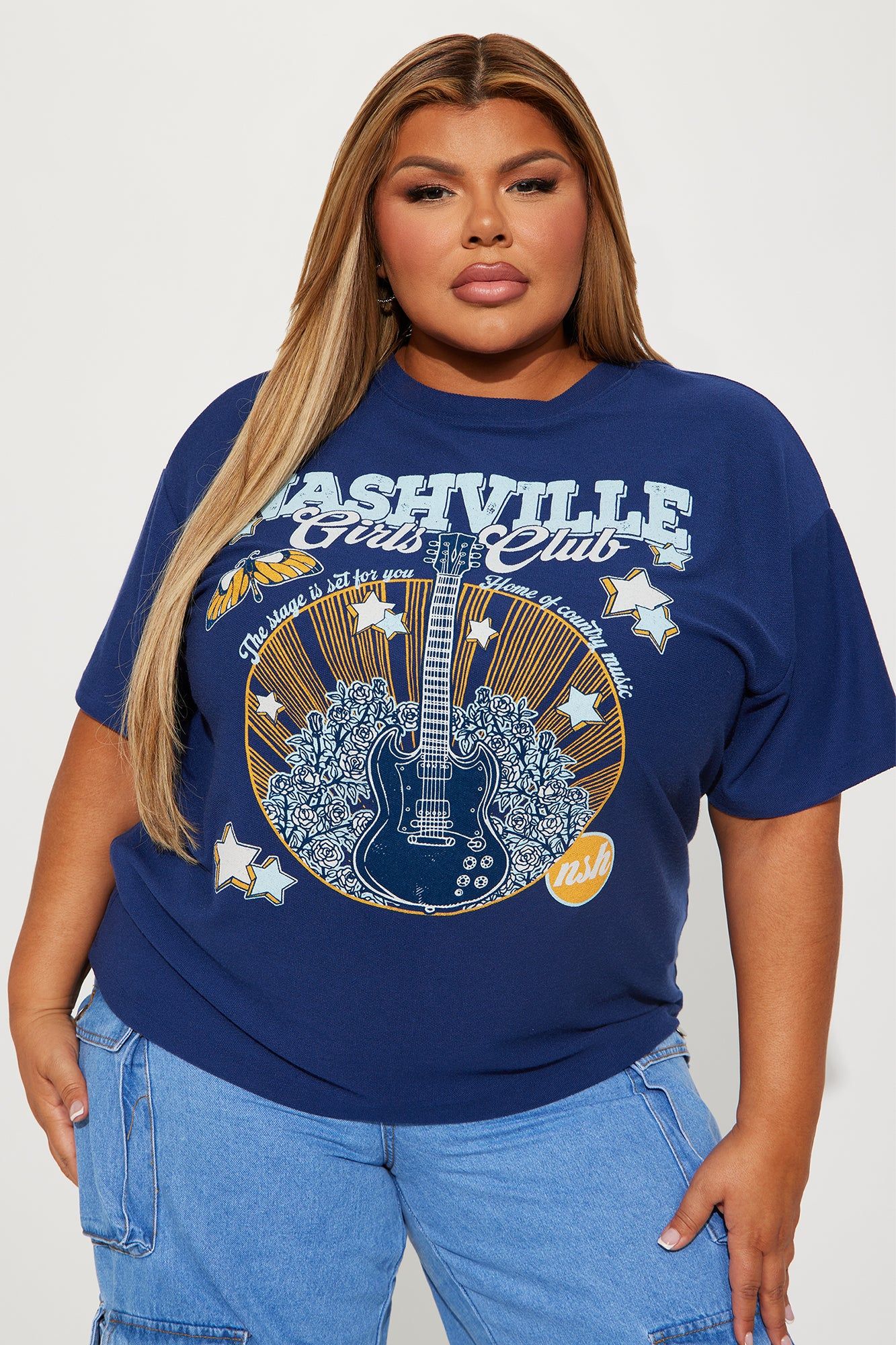 Nashville Girls Club Tee - Blue sold by Fashion Nova product image thumbnail 4