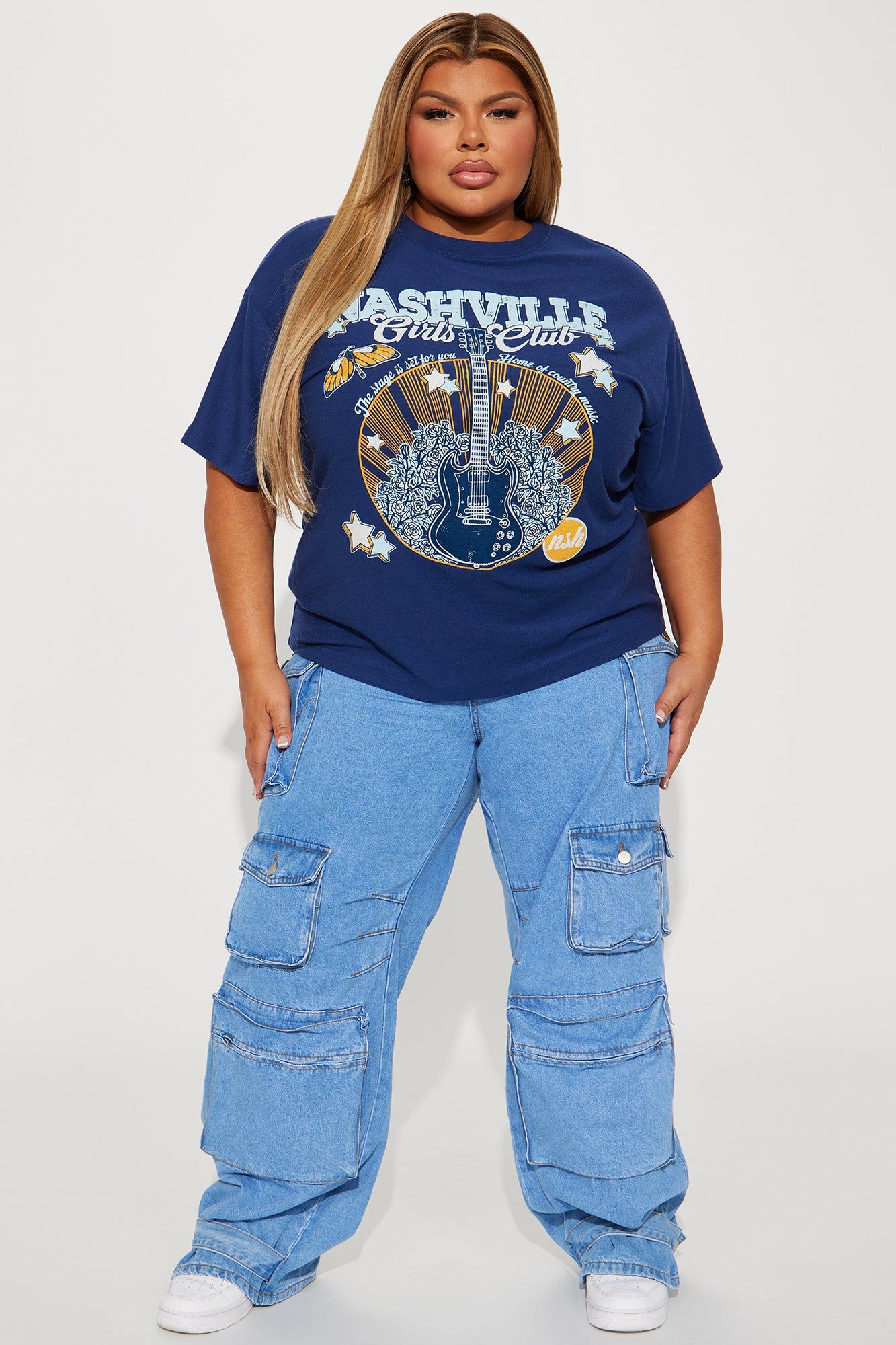 Nashville Girls Club Tee - Blue sold by Fashion Nova product image thumbnail 5