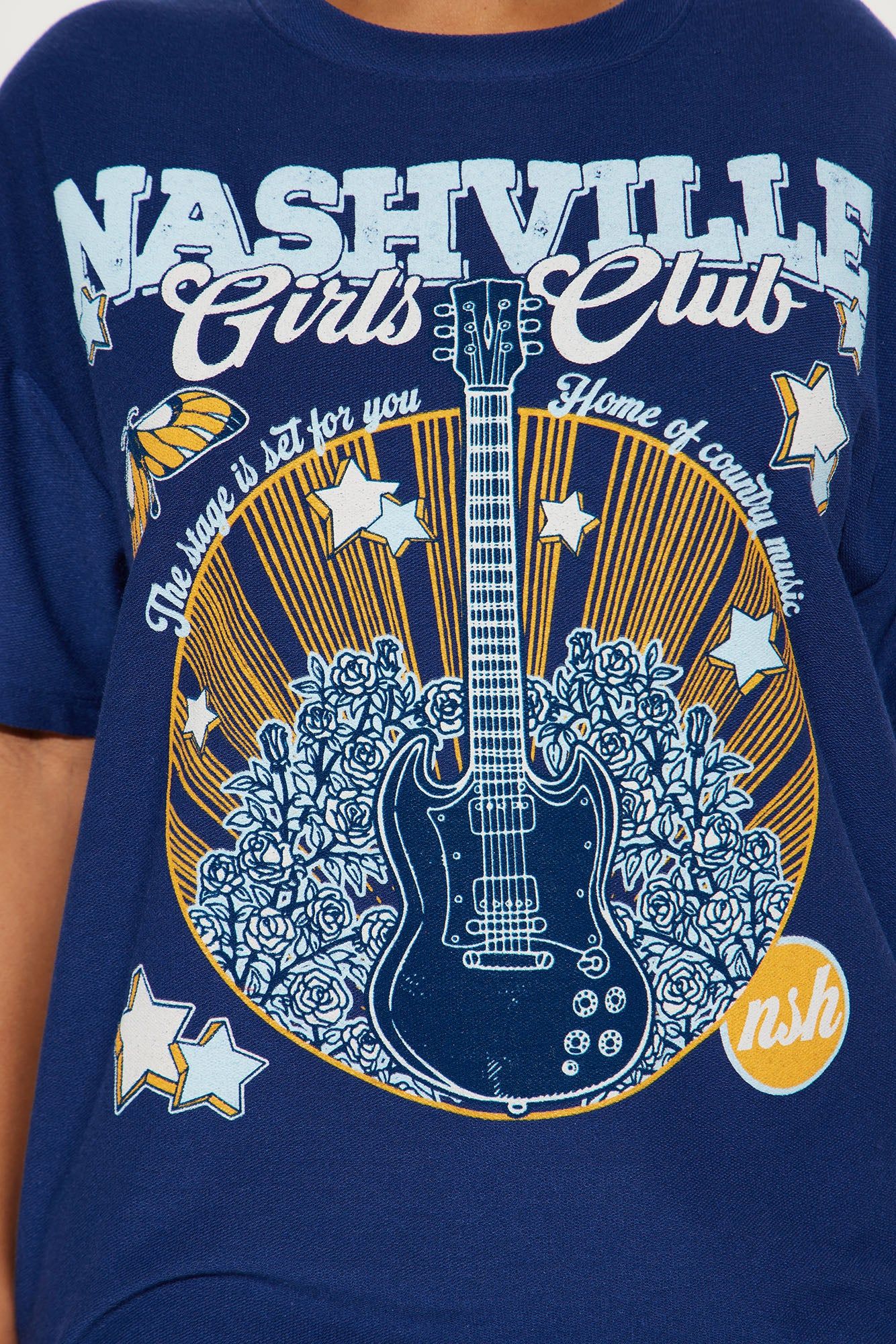 Nashville Girls Club Tee - Blue sold by Fashion Nova product image thumbnail 3
