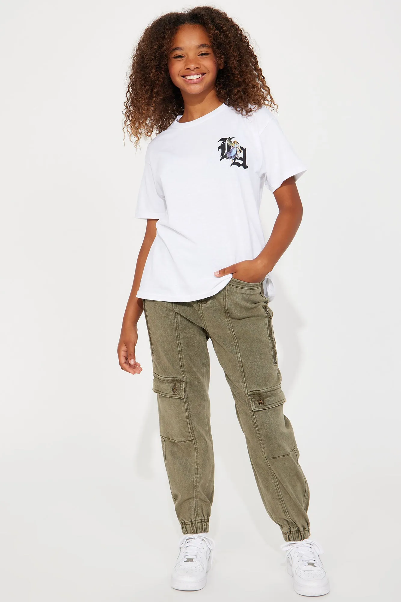 Mini Los Angeles Angel Graphic Tee - White sold by Fashion Nova product image thumbnail 2