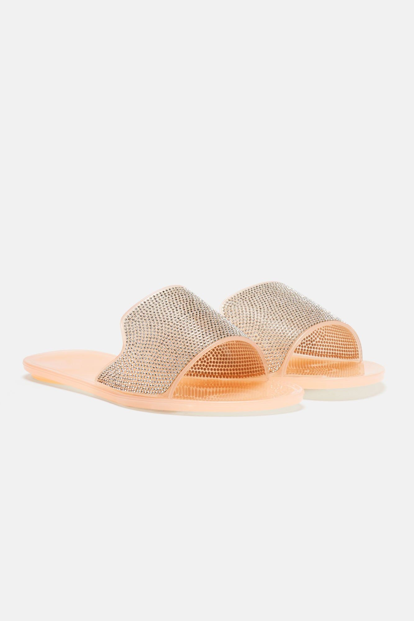 Justyne Embellished Flat Sandals - Nude sold by Fashion Nova product image thumbnail 3