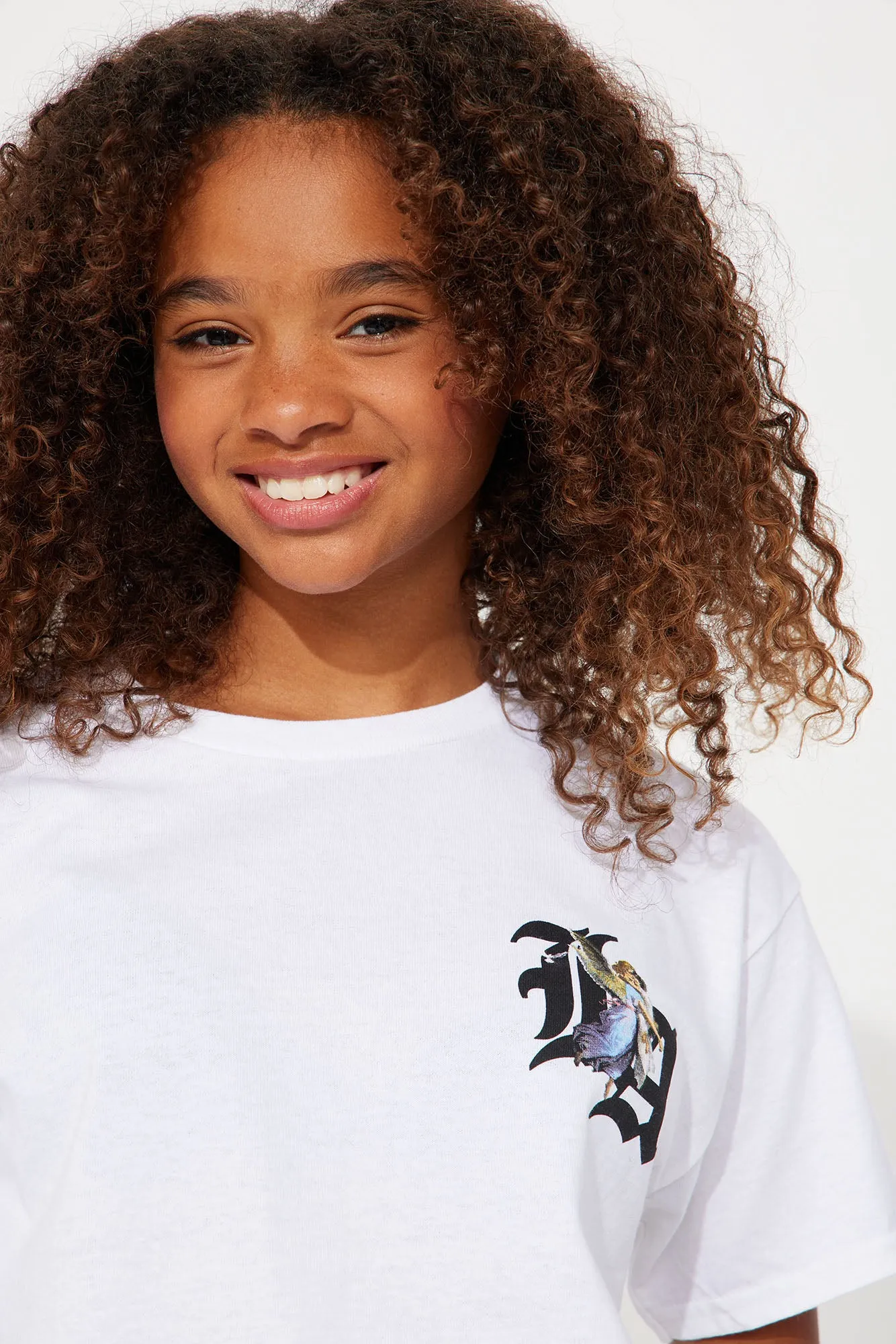 Mini Los Angeles Angel Graphic Tee - White sold by Fashion Nova product image thumbnail 3