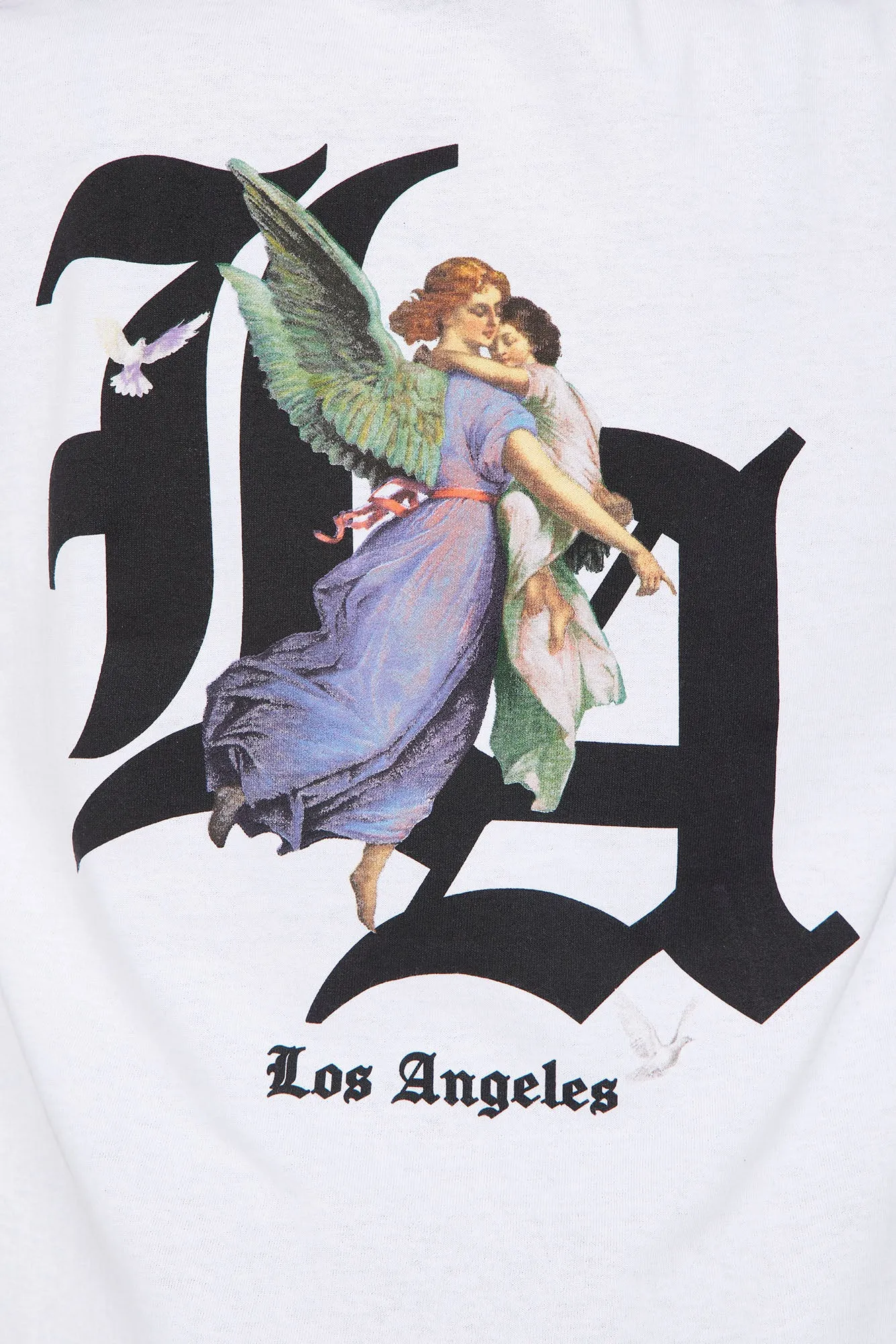 Mini Los Angeles Angel Graphic Tee - White sold by Fashion Nova product image thumbnail 4