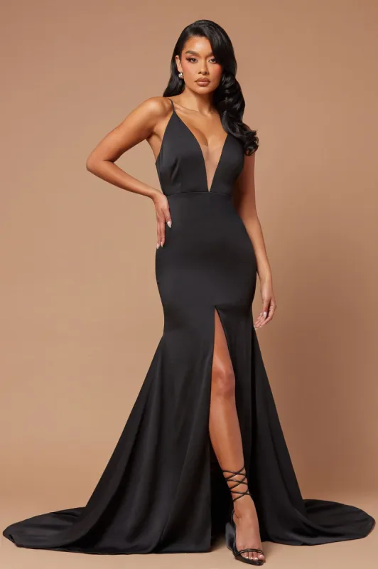 The Night Is Ours Gown - Black made by Fashion Nova