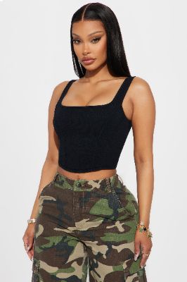 Like What You See Seamless Tank Top - Black sold by Fashion Nova