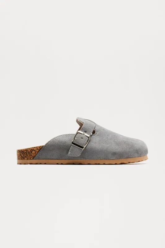 New Story Slides - Grey sold by Fashion Nova