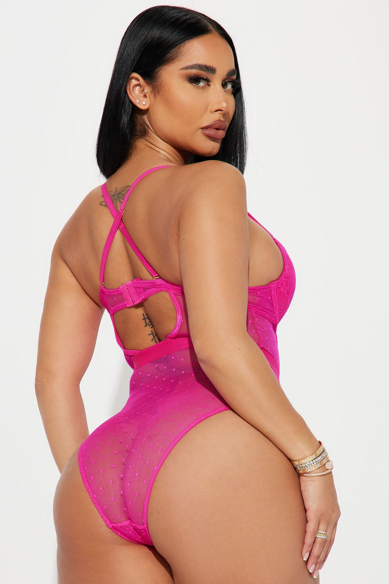 Lost In Love Lace Teddy - Hot Pink sold by Fashion Nova product image thumbnail 3