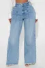Such A Game Changer Pleated Trouser Jeans - Light Wash sold by Fashion Nova