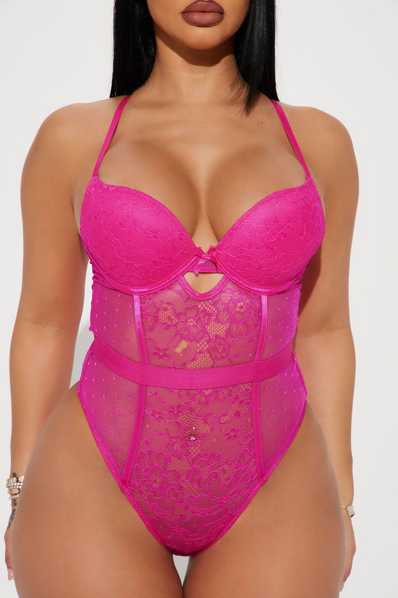 Lost In Love Lace Teddy - Hot Pink sold by Fashion Nova product image thumbnail 2
