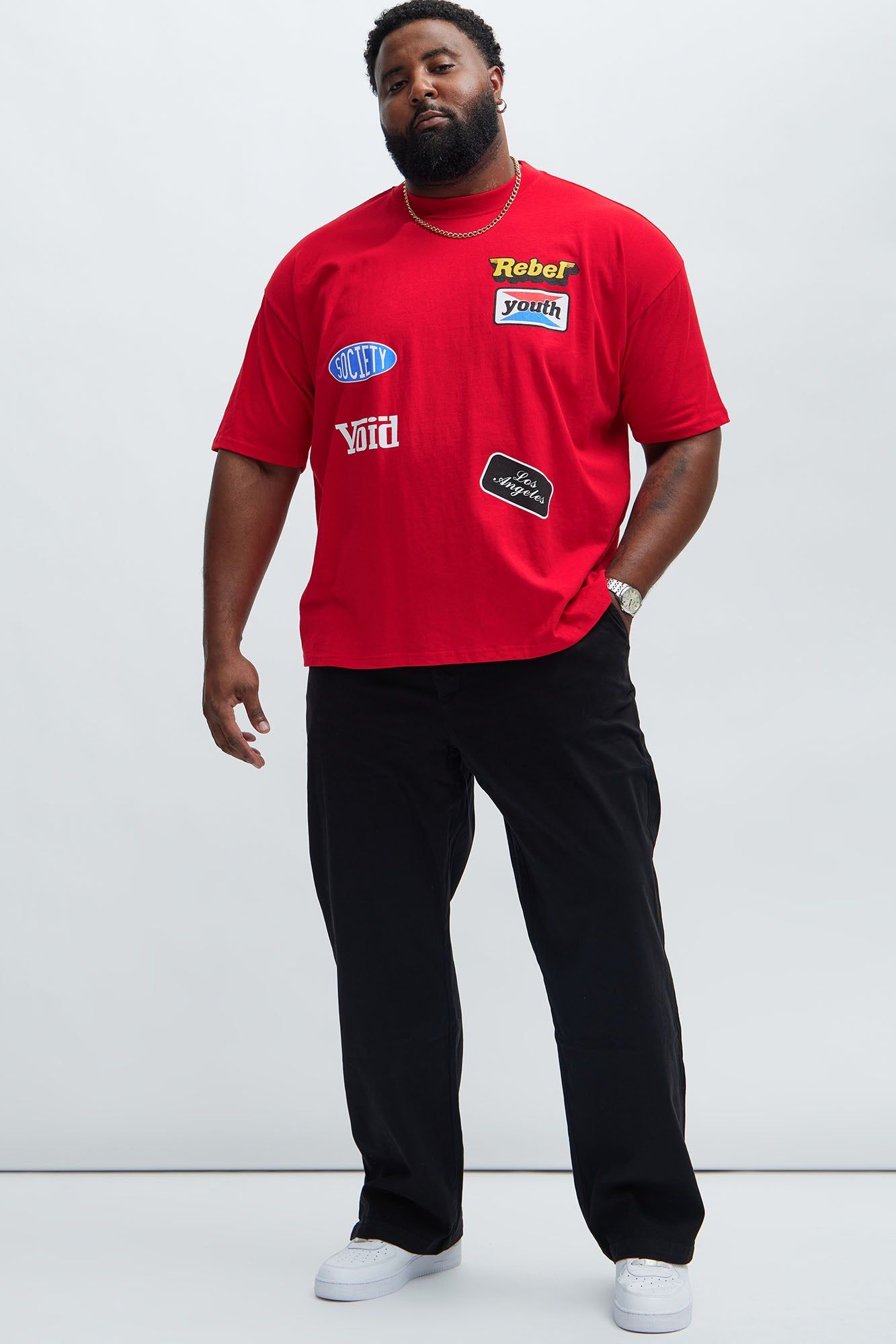 Rebel Racing Boxy Short Sleeve Tee - Red sold by Fashion Nova product image thumbnail 5