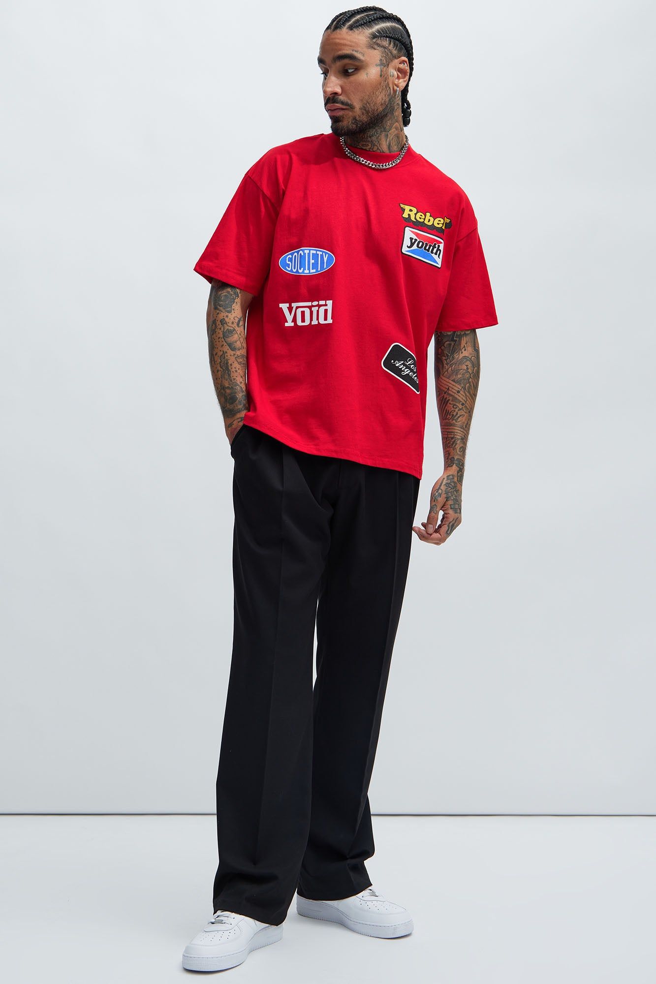 Rebel Racing Boxy Short Sleeve Tee - Red sold by Fashion Nova product image thumbnail 2