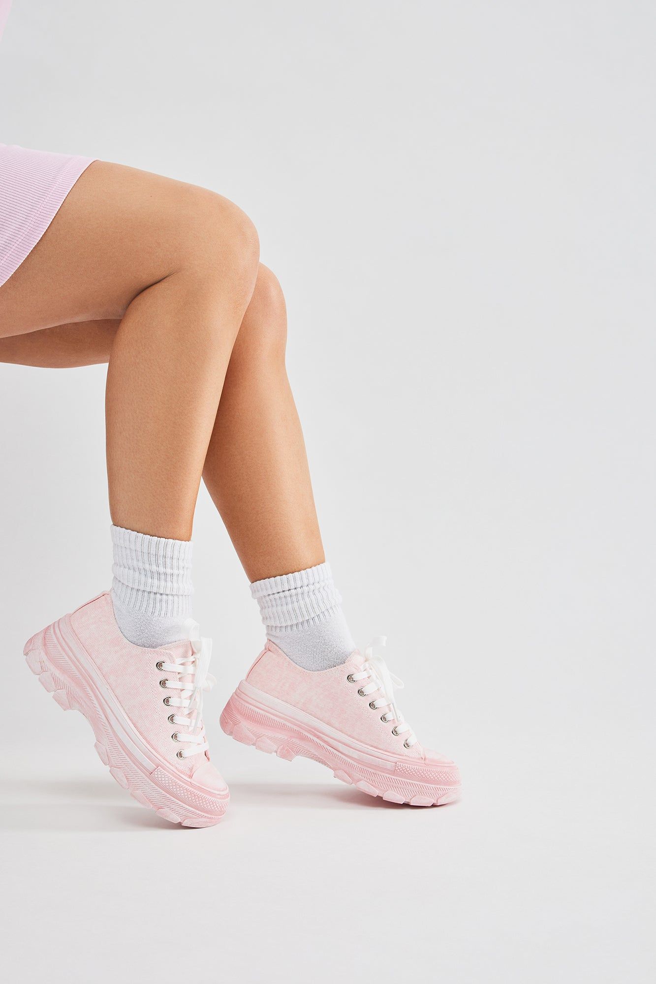 Too Cool For School Sneakers - Pink sold by Fashion Nova product image thumbnail 3