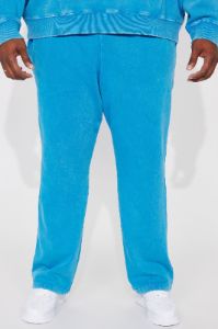 Tyson Ride It Out Straight Sweatpants - Blue sold by Fashion Nova
