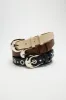 Don't Need A Reason Trip Belt Set - Multi Color sold by Fashion Nova