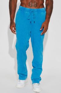 Tyson Ride It Out Straight Sweatpants - Blue sold by Fashion Nova
