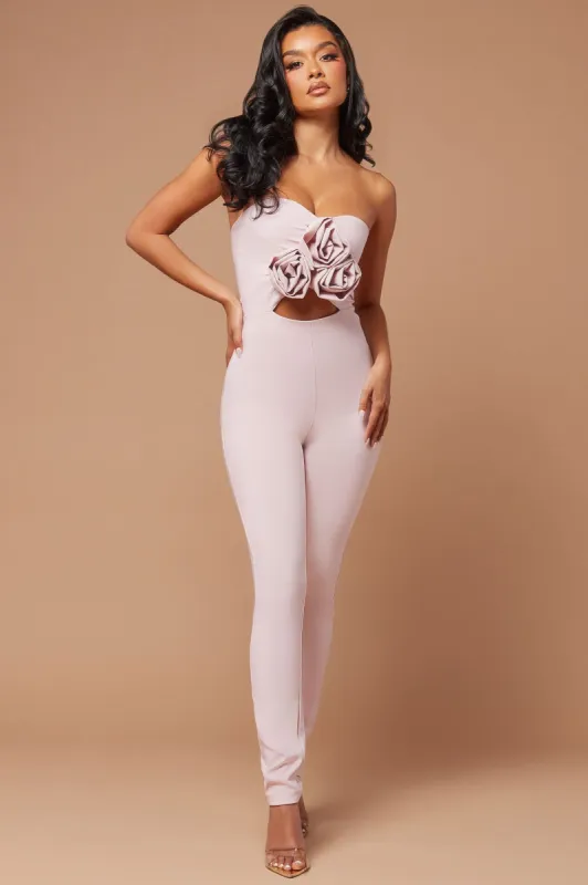 Darla Anne Rose Jumpsuit - Pink sold by Fashion Nova