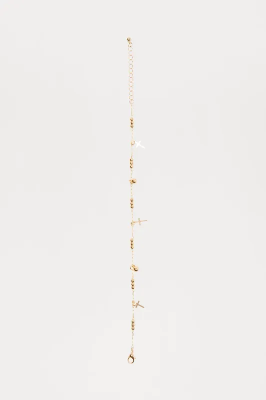 Misjudged Anklet   - Gold sold by Fashion Nova