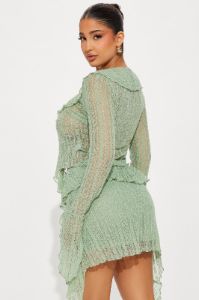 Love Addiction Lace Skirt Set - Sage sold by Fashion Nova