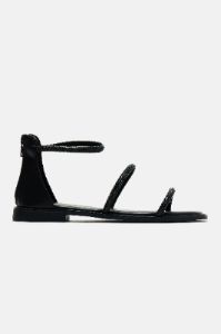 On Her Way Flat Sandals - Black sold by Fashion Nova