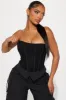A Little Too Late Cargo Jumpsuit - Black sold by Fashion Nova