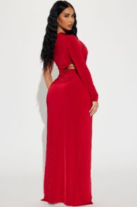 Lea Maxi Dress - Red sold by Fashion Nova