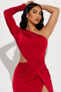 Lea Maxi Dress - Red sold by Fashion Nova