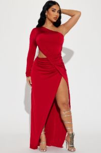 Lea Maxi Dress - Red sold by Fashion Nova
