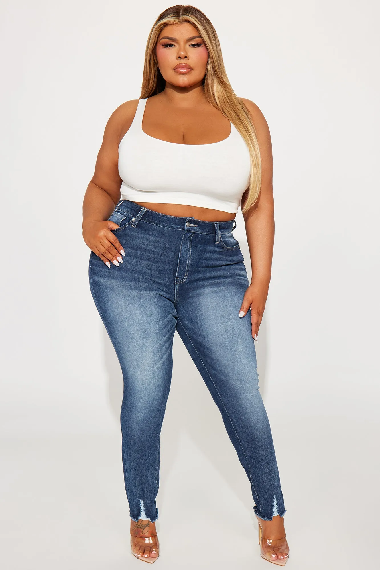Make No Mistake Stretch Skinny Jeans - Medium Wash sold by Fashion Nova product image thumbnail 5
