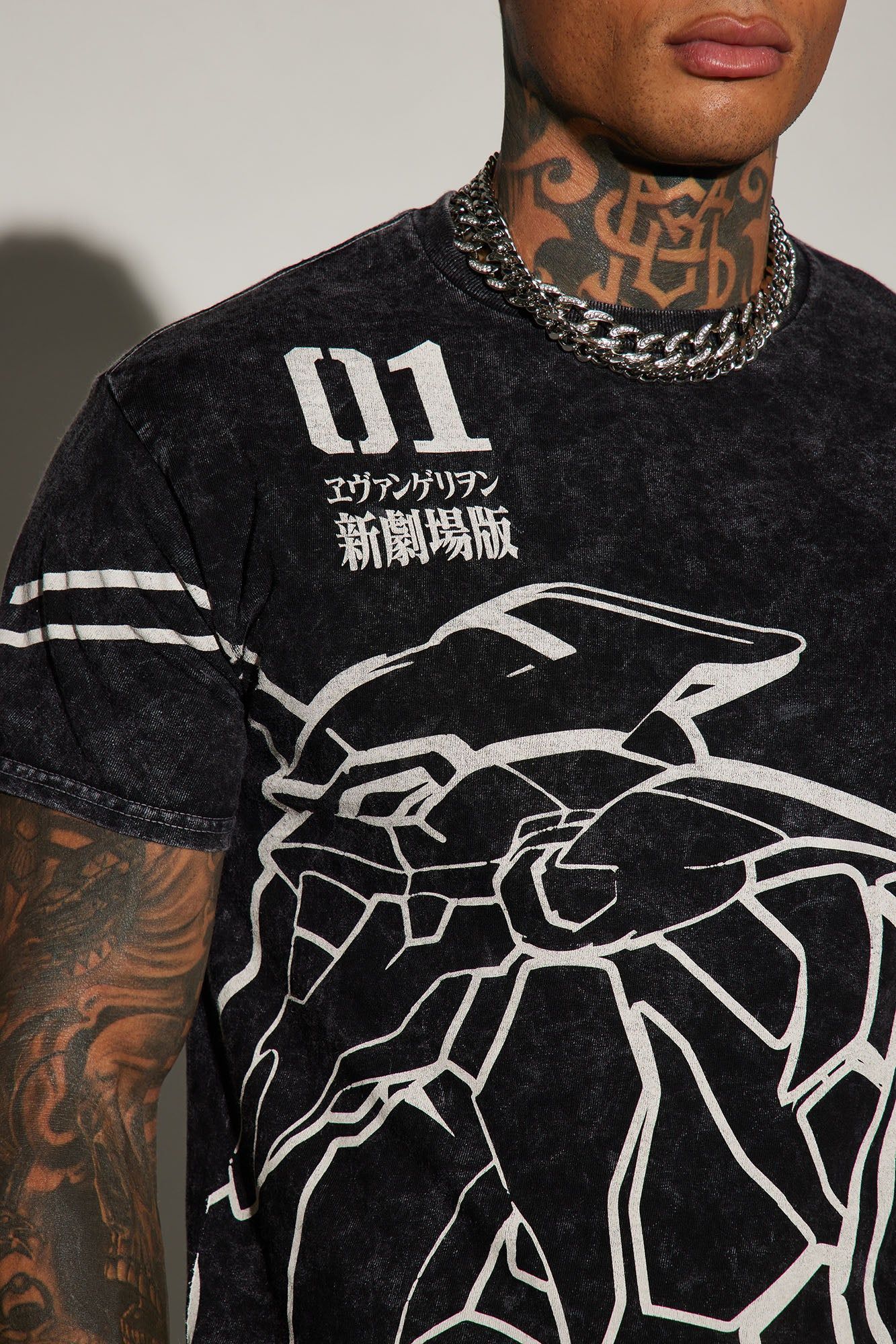 Neon Genesis Evangelion Short Sleeve Tee - Black sold by Fashion Nova product image thumbnail 3