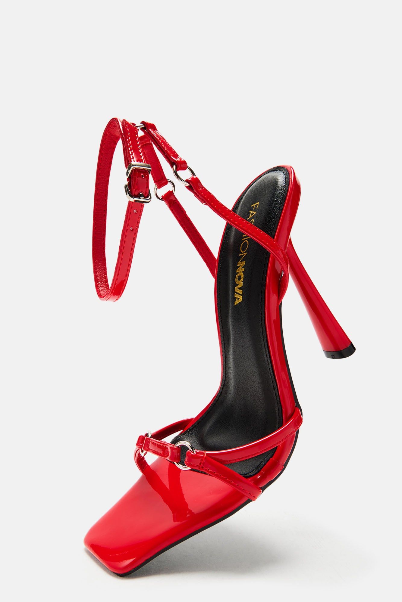 Breaking The Rules Heeled Sandals - Red sold by Fashion Nova product image thumbnail 5