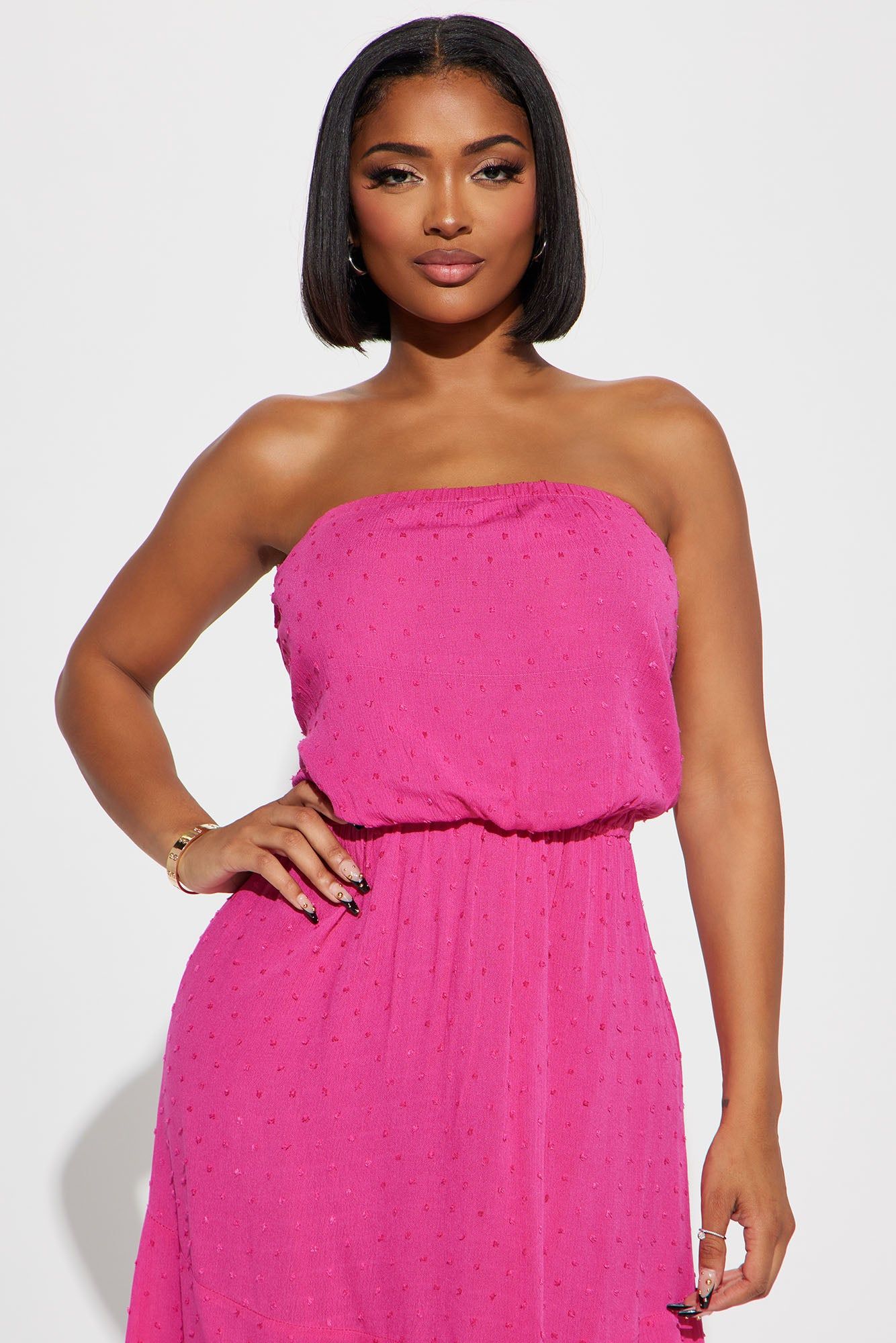 Jessica Gauze Midi Dress - Pink sold by Fashion Nova product image thumbnail 2