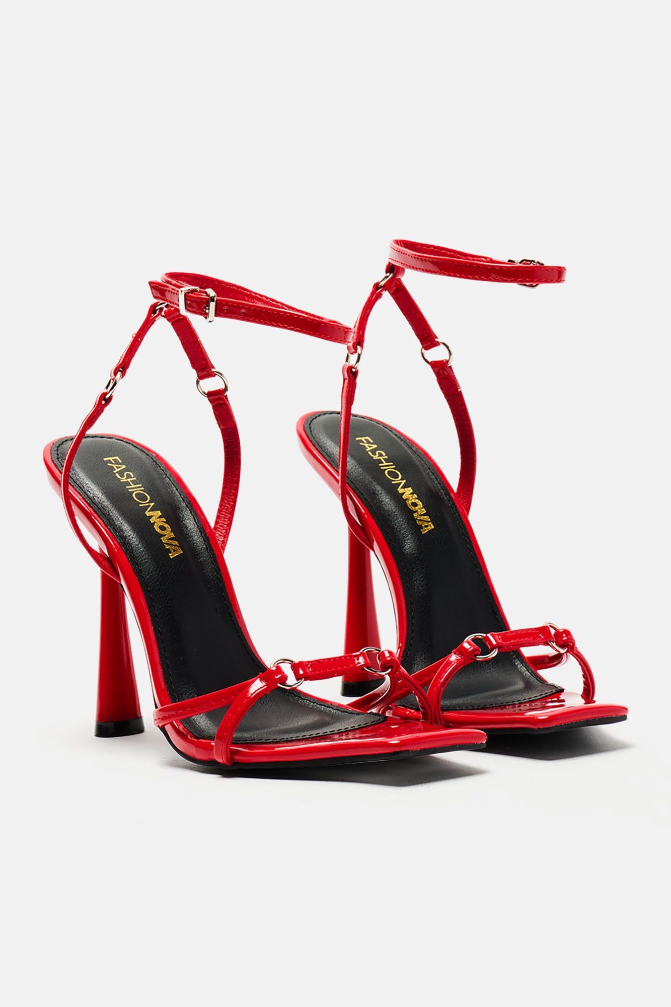 Breaking The Rules Heeled Sandals - Red sold by Fashion Nova product image thumbnail 3