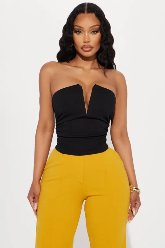Not A Secret Top - Black sold by Fashion Nova