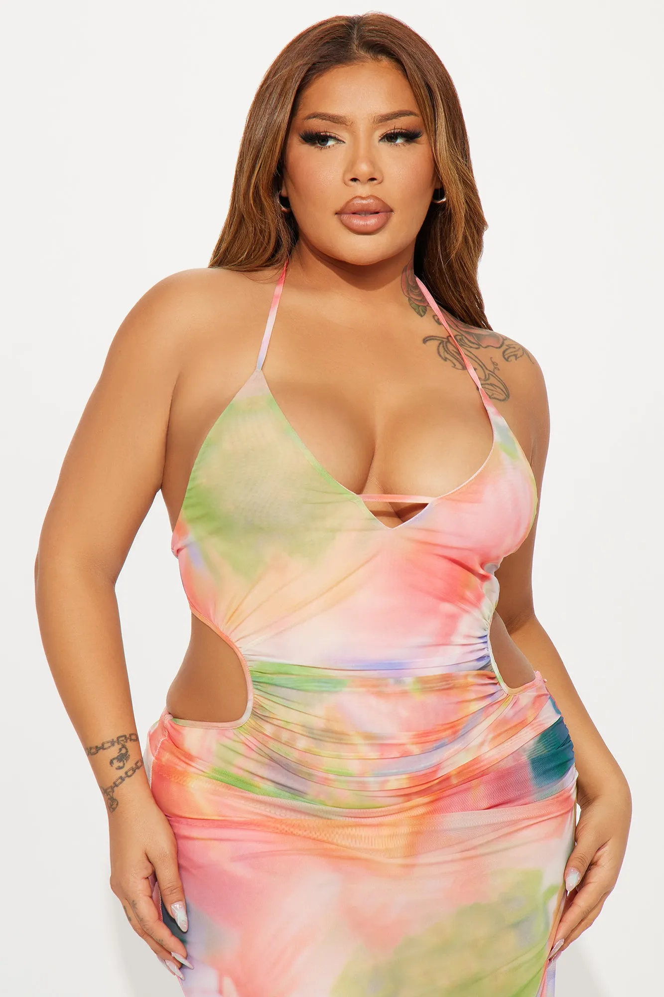 Cloudy Dreams Mesh Maxi Dress - Multi Color sold by Fashion Nova product image thumbnail 5