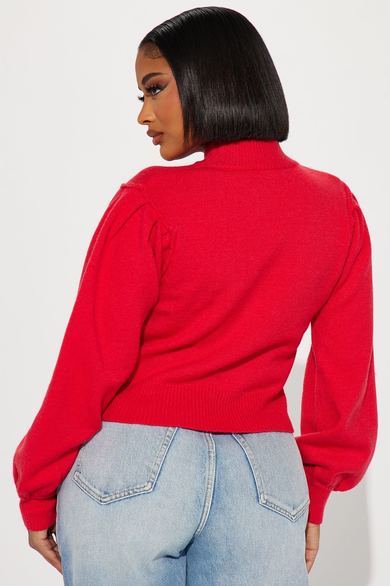Holly Jolly Sweater - Red/combo sold by Fashion Nova product image thumbnail 4
