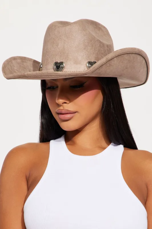 One More Shot Cowboy Hat - Taupe sold by Fashion Nova