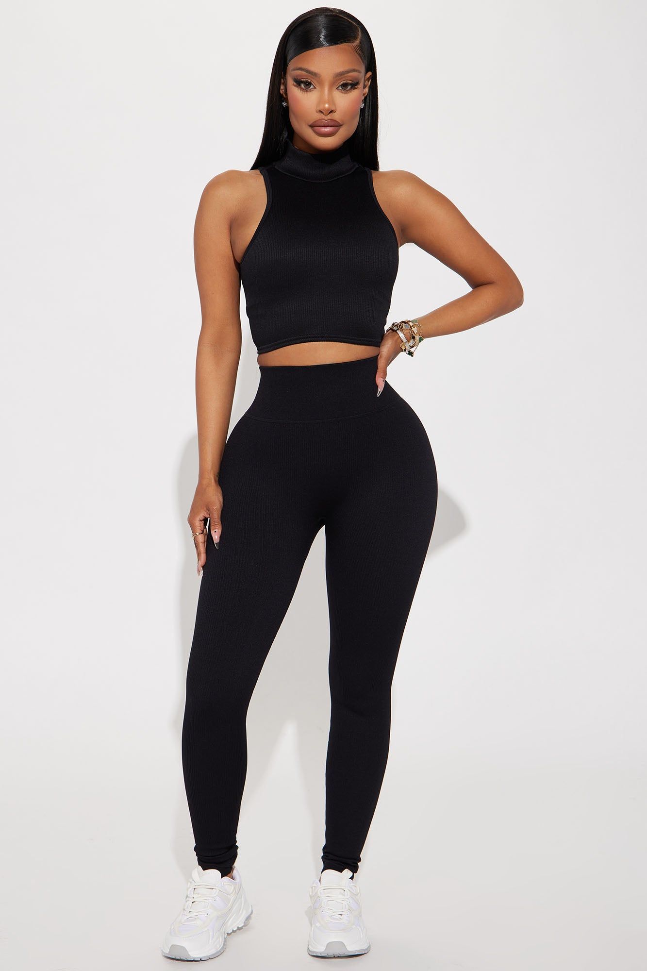 Werk It Seamless Sleeveless Active Top - Black sold by Fashion Nova product image thumbnail 2